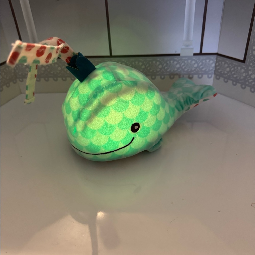 Rare Whale Glow Zzzs Baby Toy w Light & Sound Soother B.